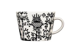 Iittala Taika – kaffekopp 20 cl med fat 15 cm svart – design Klaus Haapaniemi