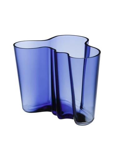 IIttala - Aalto - Vas 160 mm Ultramarin blå Design Alvar Aalto