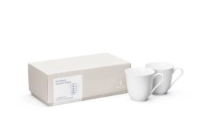 Rörstrand Swedish Grace – 2-pack mugg 30 cl snö – design Louise Adelborg