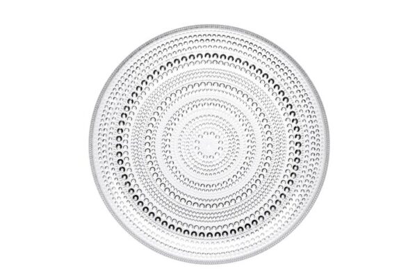 Iittala - Kastehelmi - Mat Tallrik 248 mm klarglas Design Oiva Toikka