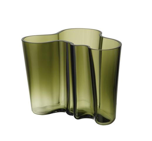 IIttala - Aalto - Vas 160 mm mossgrön Design Alvar Aalto