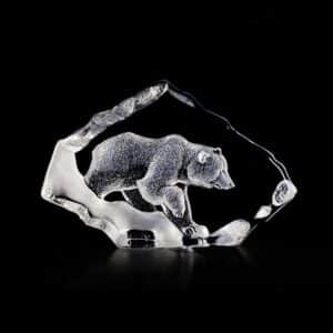 Målerås Wildlife – Brunbjörn konstglas – design Mats Jonasson