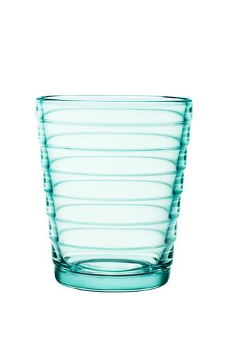 IIttala - Aalto - 6 st glas 22 cl vattengrön Design Aino Aalto