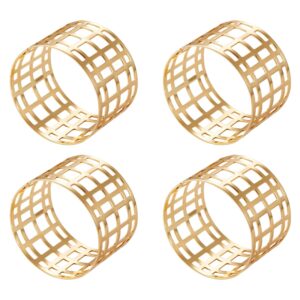 Dorre Servina – 4-pack servettringar mässing
