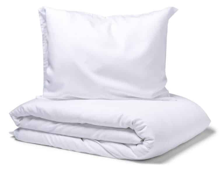 KOSTA LINNEWÄFVERI - King Size Bäddset - Vit - Nottingham Percale Lyocell