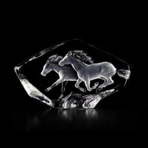 Målerås Wildlife – Hästar konstglas – design Mats Jonasson