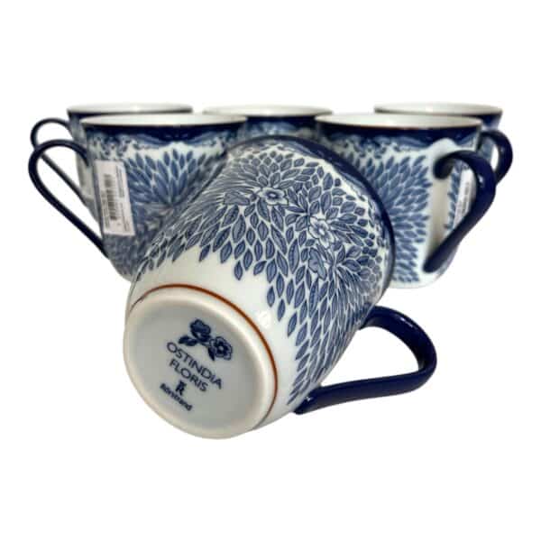 Rörstrand - Ostindia - Floris - 6 st Mugg / Koppar 30 cl Designer Caroline Slotte