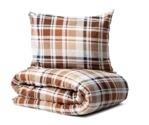 Kosta Boda – örngott, Mosshed Flanell 50 x 60 cm beige, EJ bäddset