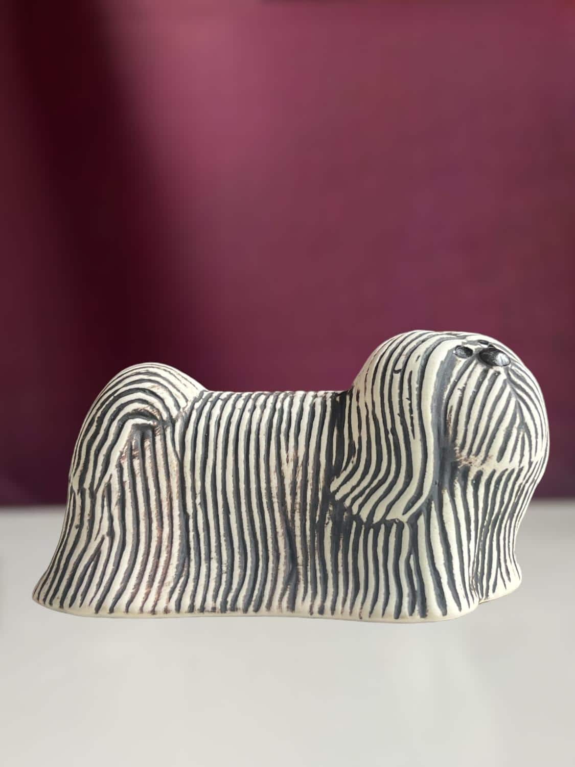 Gustavsberg - Kennel - Skyeterrier - design Lisa Larson - Glasprinsen