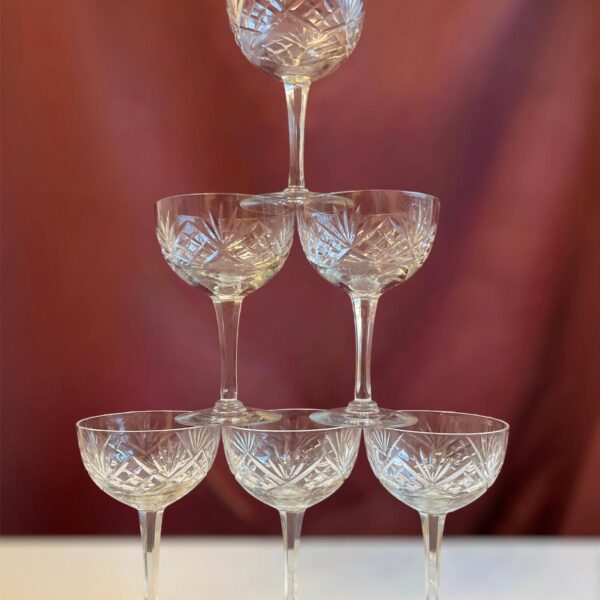 Kosta boda - Helga - 6 st Champagne / Coupe glas Design Fritz Kallenberg