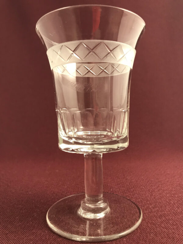 Orrefors - Soliden Antik Rödvin / Ölglas Design 1800 talet