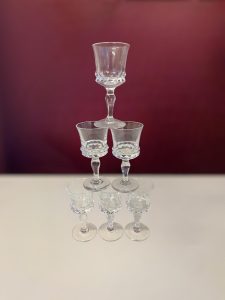Orrefors Silvia – 6 st snaps- och konjaksglas – design Ingeborg Lundin – vintage