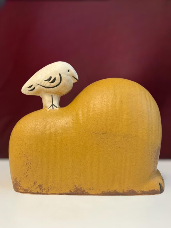 Gustavsberg - Lejon med fågel design Lisa Larson