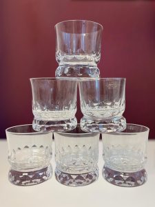 Kosta Boda Prince – 6 st tumbler whiskyglas – design Göran Wärff – vintage