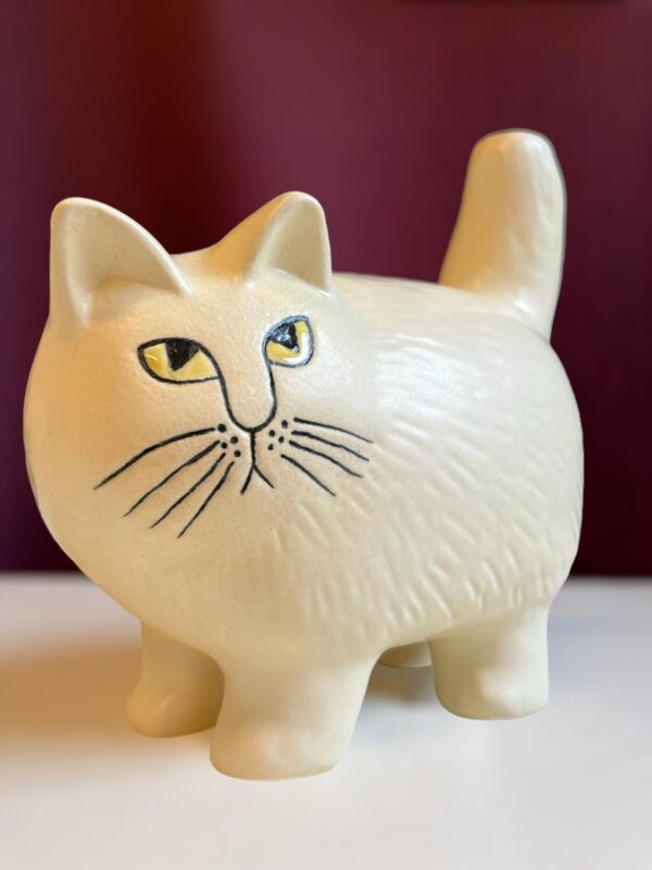 Gustavsberg - Katten Moa vit design Lisa Larson