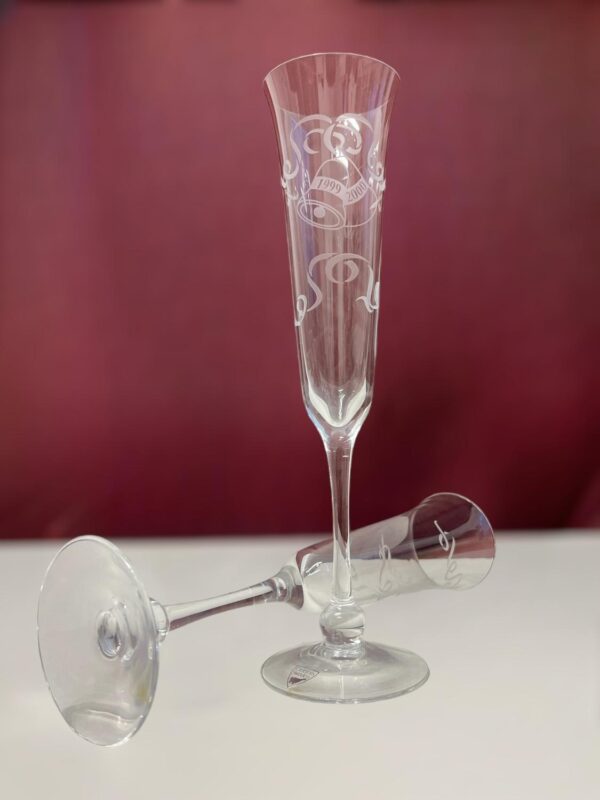 Orrefors Millenium Bells - 2 st Champagne Strut / glas design Erika Lagerbielke