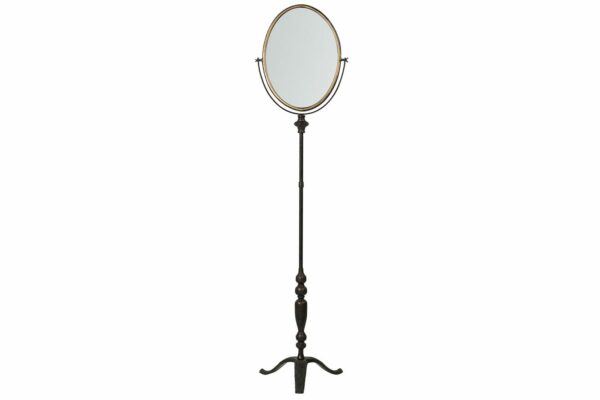 Spegel Oval Golv Svart
