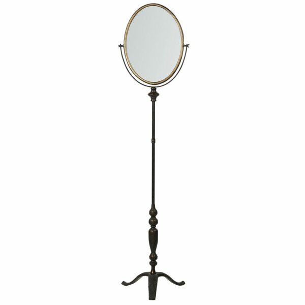 Spegel Oval Golv Svart