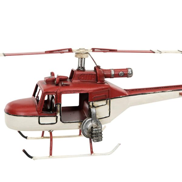 Helikopter Röd/Vit Metall