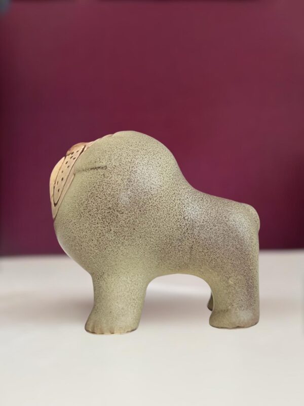 Gustavsberg- Figurin - Kennel - Grå bulldogg valp Design Lisa Larson
