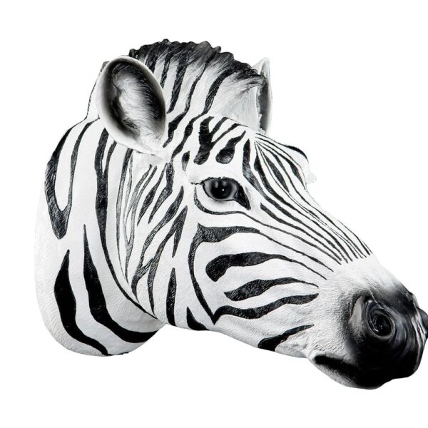 Zebra Huvud Vägg Poly