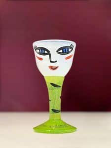 Kosta Boda Open Minds – miniatyr, snapsglas – design Ulrica Hydman Vallien – vintage