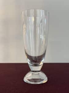 Orrefors Vasa – champagneglas i kristall grön – design Simon Gate – vintage