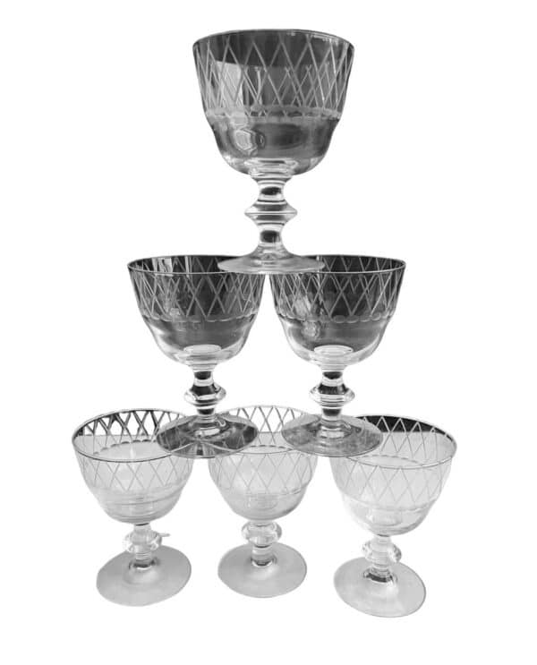 Kosta Boda - Sickan - 6 st Aperitif / Avec glas design Vicke Lindstrand