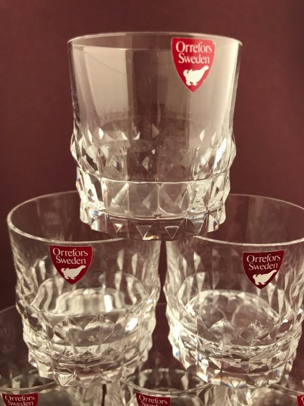 Orrefors - Silvia - 6 st Whiskey glas Design Ingeborg Lundin