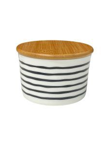 Gustavsberg Sixten – burk med trälock – design Lisa Larson