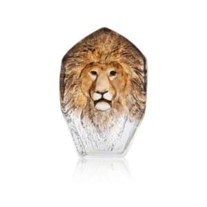 Målerås Wildlife målad – lejon konstglas – design Mats Jonasson
