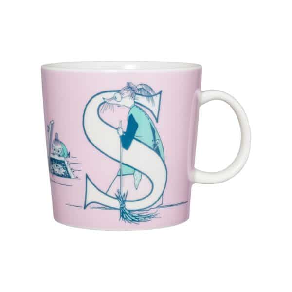 Arabia - Mumin / Moomin - ABC - S - Stor Mugg - 40 CL Lila Design Tove Jansson