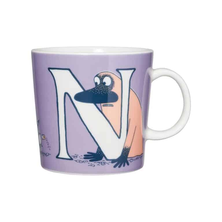 Arabia - Mumin / Moomin - ABC - Stor Mugg - N- 40 CL Lila Design Tove Jansson