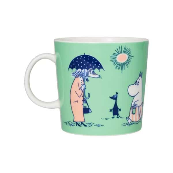 Arabia - Mumin / Moomin - ABC - Stor Mugg - I - 40 CL Grön Design Tove Jansson