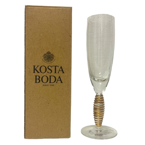 Kosta Boda - Epoque - Champagne glas Guld Design Anna Ehrner