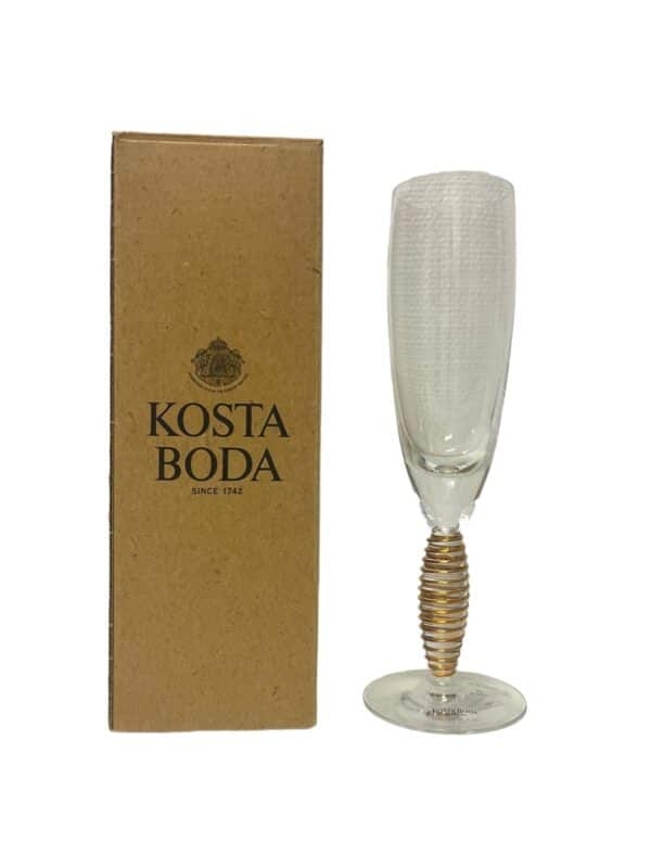 Kosta Boda - Epoque - Champagne glas Guld Design Anna Ehrner