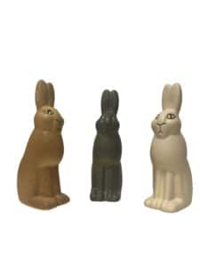 Gustavsberg Svenska Djur – 3 st påskhare, porslinsfigur – design Lisa Larson