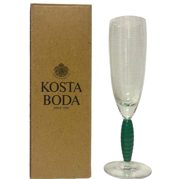 Kosta Boda - Epoque - Champagne glas Grön Design Anna Ehrner