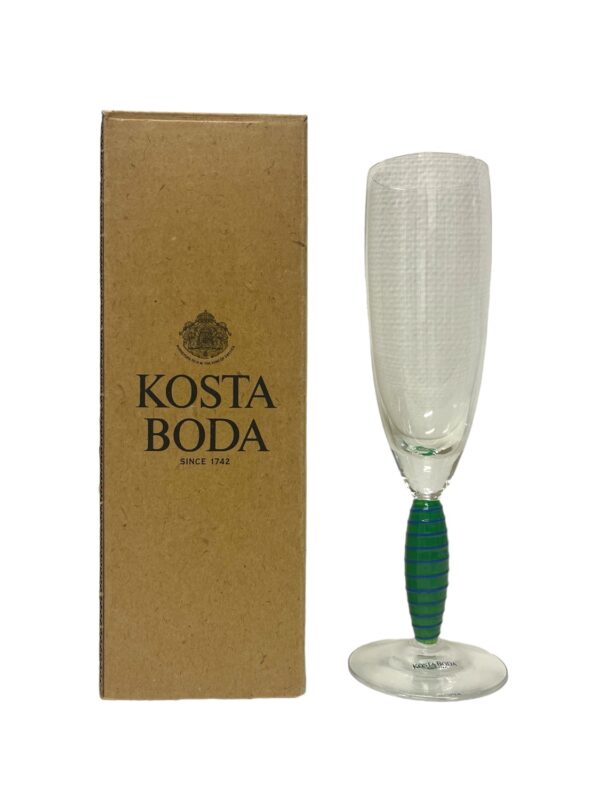 Kosta Boda - Epoque - Champagne glas Grön Design Anna Ehrner