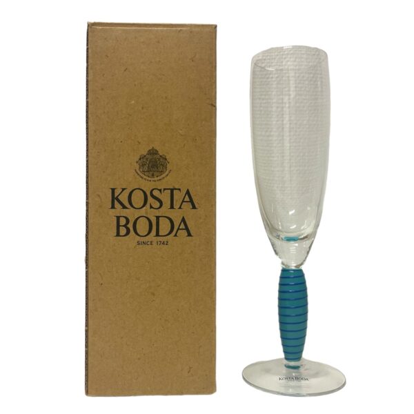 Kosta Boda - Epoque - Champagne glas Turkos Design Anna Ehrner