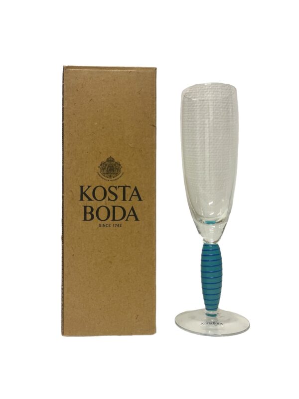 Kosta Boda - Epoque - Champagne glas Turkos Design Anna Ehrner