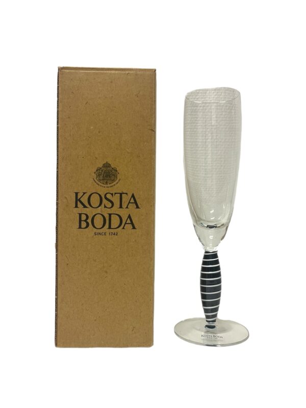 Kosta Boda - Epoque - Champagne glas Svart Design Anna Ehrner