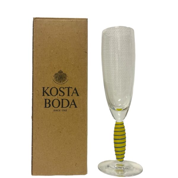 Kosta Boda - Epoque - Champagne glas Gul Design Anna Ehrner