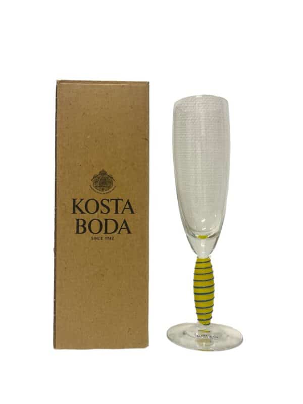 Kosta Boda - Epoque - Champagne glas Gul Design Anna Ehrner