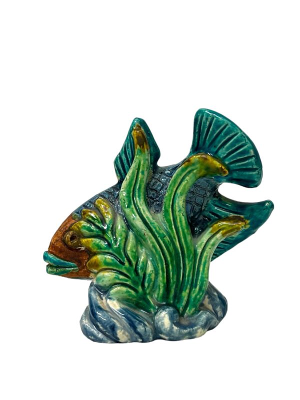 Rörstrand - Figurin - Fisk bakom sjögräs / Korall Design Gunnar Nylund
