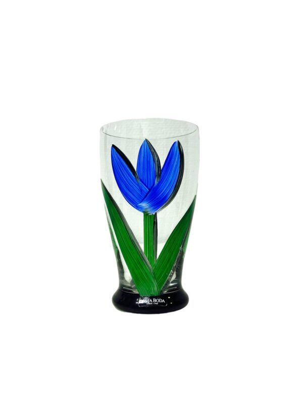 Kosta Boda - Tulipa - Öl / Vattenglas Blå Design Ulrica Hydman Vallien