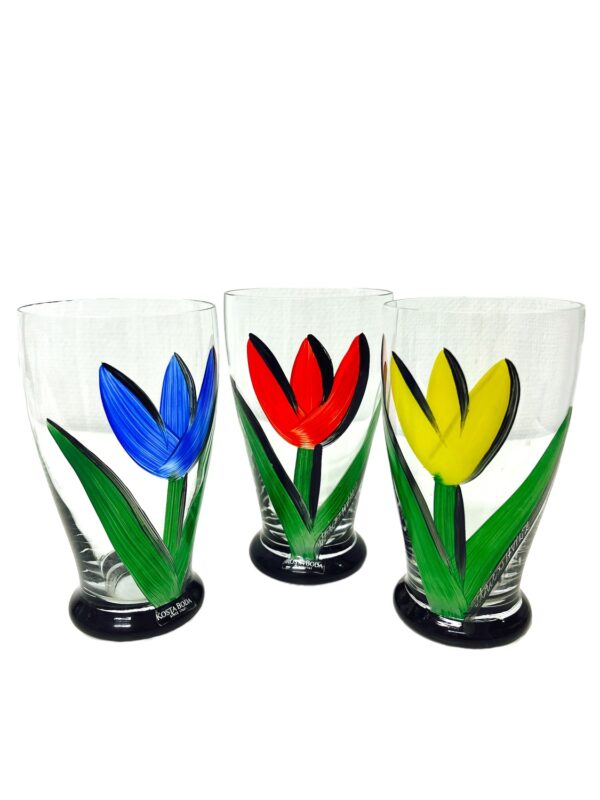 Kosta Boda - Tulipa - 3 st Öl / Vattenglas Design Ulrica Hydman Vallien