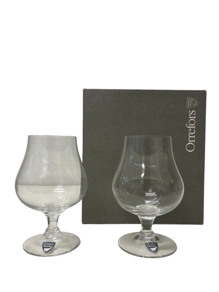 Orrefors - Arne -2 pack Konjak / Cognac glas design Nils Landberg