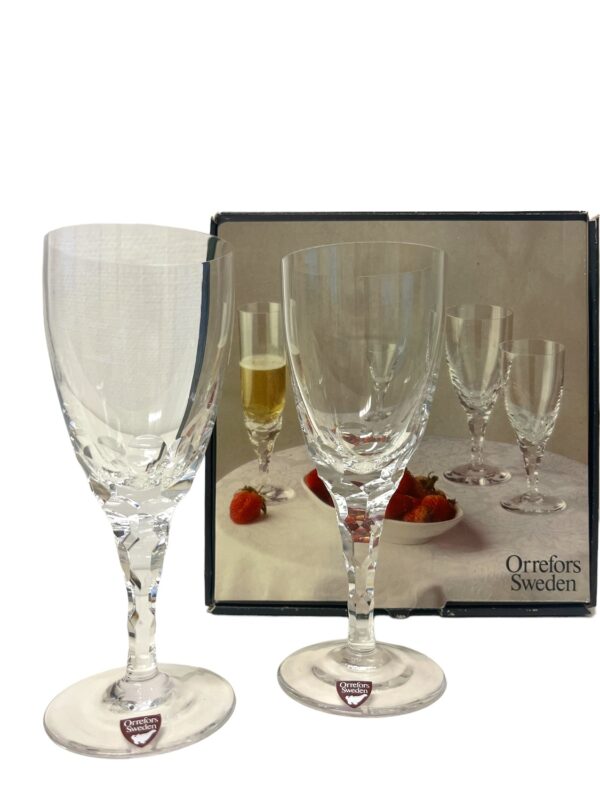 Orrefors - Carina - 2 pack Vit Vinglas Design Ingeborg Lundin