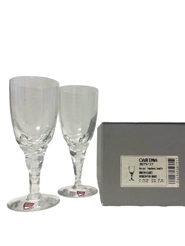 Orrefors - Carina - 2 pack Rödvinsglas / Claret Design Ingeborg Lundin